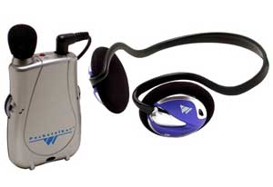 Williams Sound Pocketalker with Deluxe Rear-wear Headphones