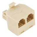 Duplex Modular Telephone Adapter (y-jack)
