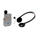 Williams Sound Pocketalker with Headphones and single earbud