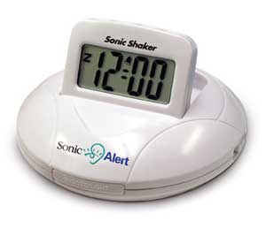 Sonic Shaker Sbp100 Portable Travel Alarm Clock Weitbrecht